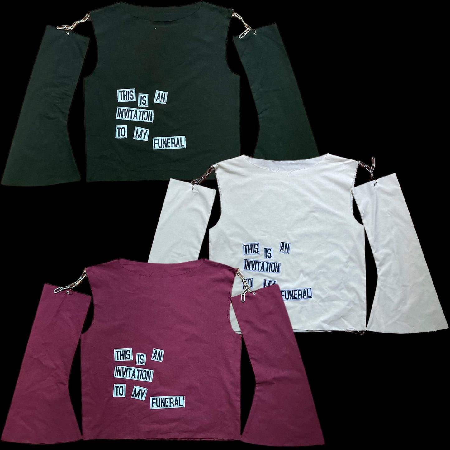 Front of the funeral top handmade by 00timeleft.