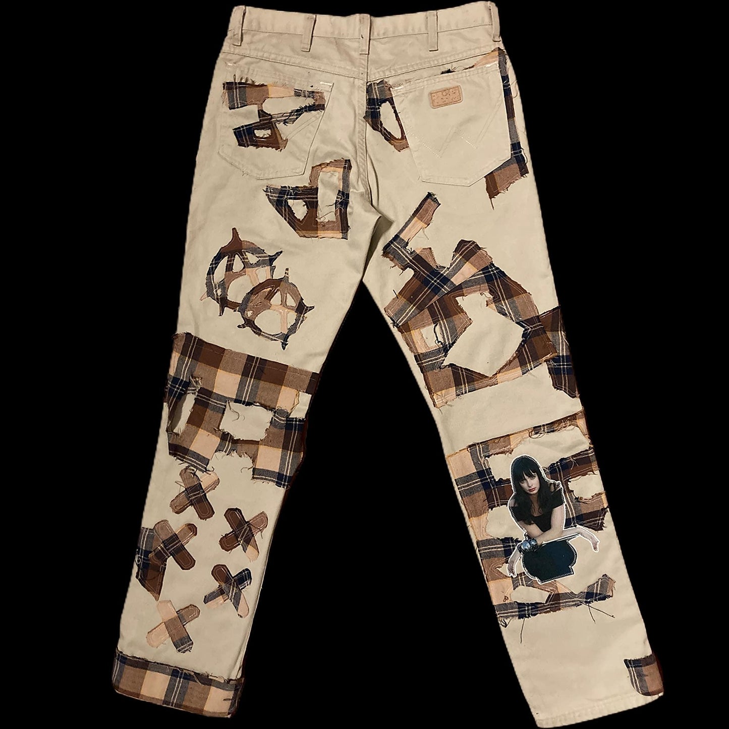 Back of the Numb pants upcycled by 00timeleft.