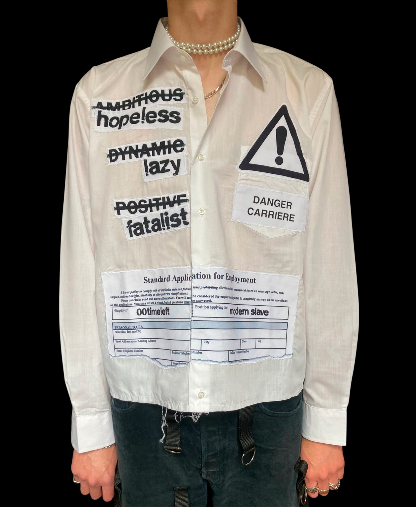1OF1 WHITE CORPORATE SHIRT - L/XL
