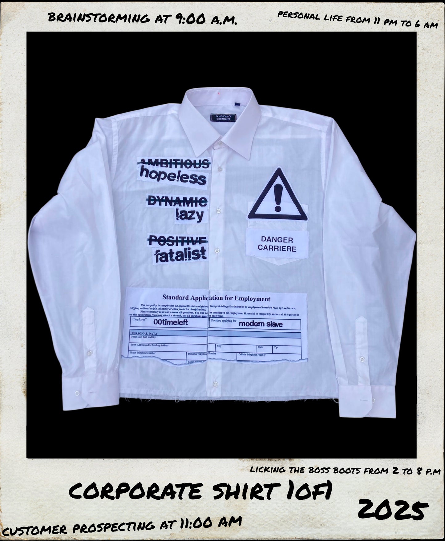1OF1 WHITE CORPORATE SHIRT - L/XL
