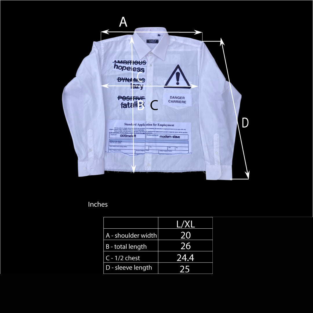 1OF1 WHITE CORPORATE SHIRT - L/XL