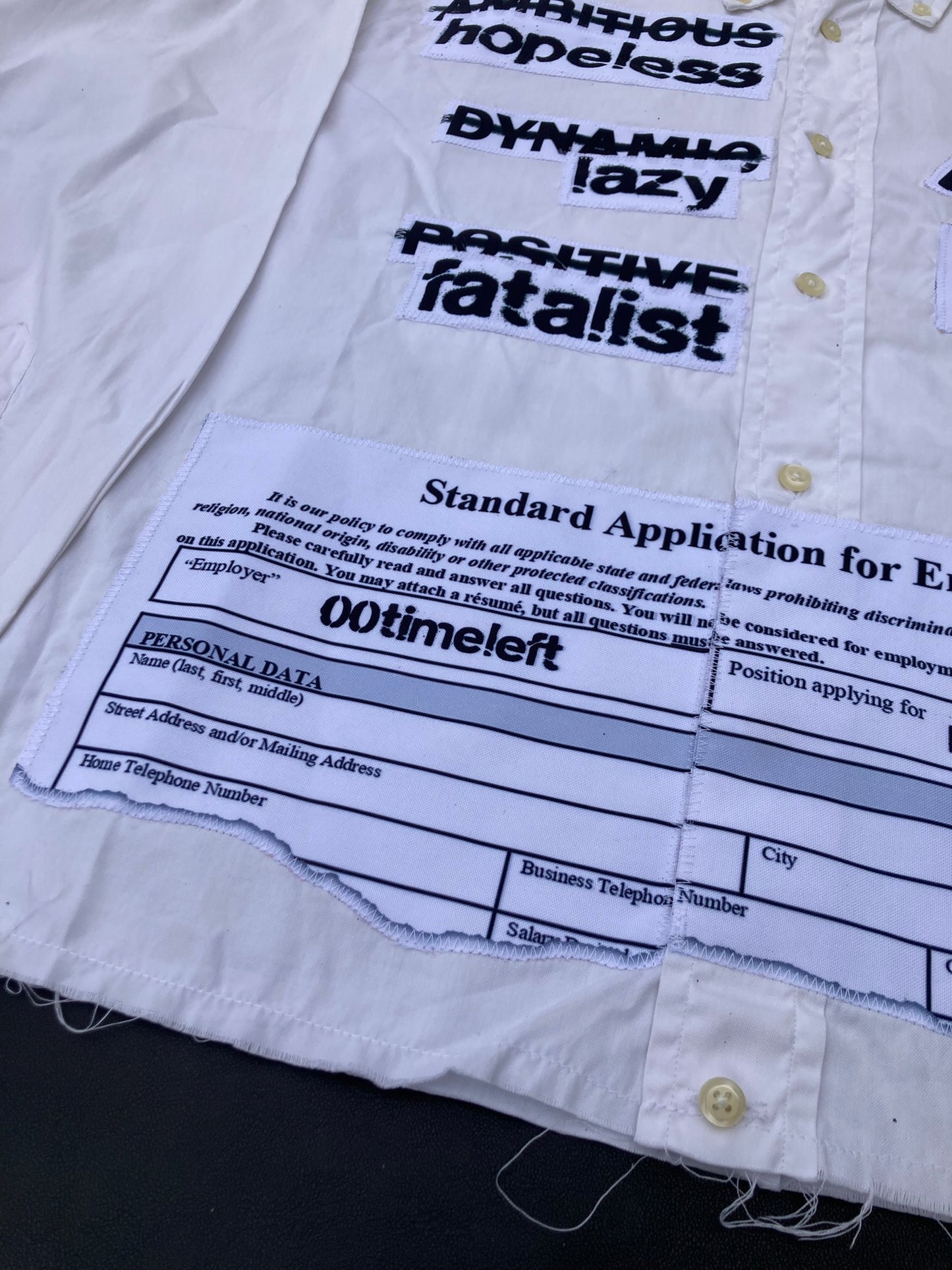 1OF1 WHITE CORPORATE SHIRT - MEDIUM