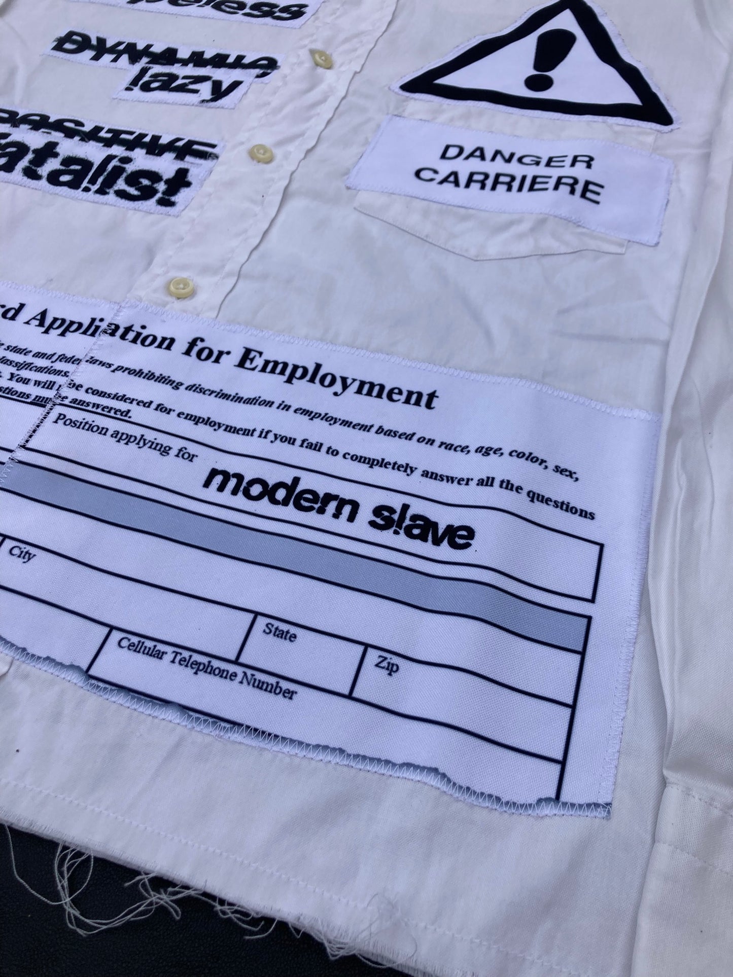 1OF1 WHITE CORPORATE SHIRT - MEDIUM