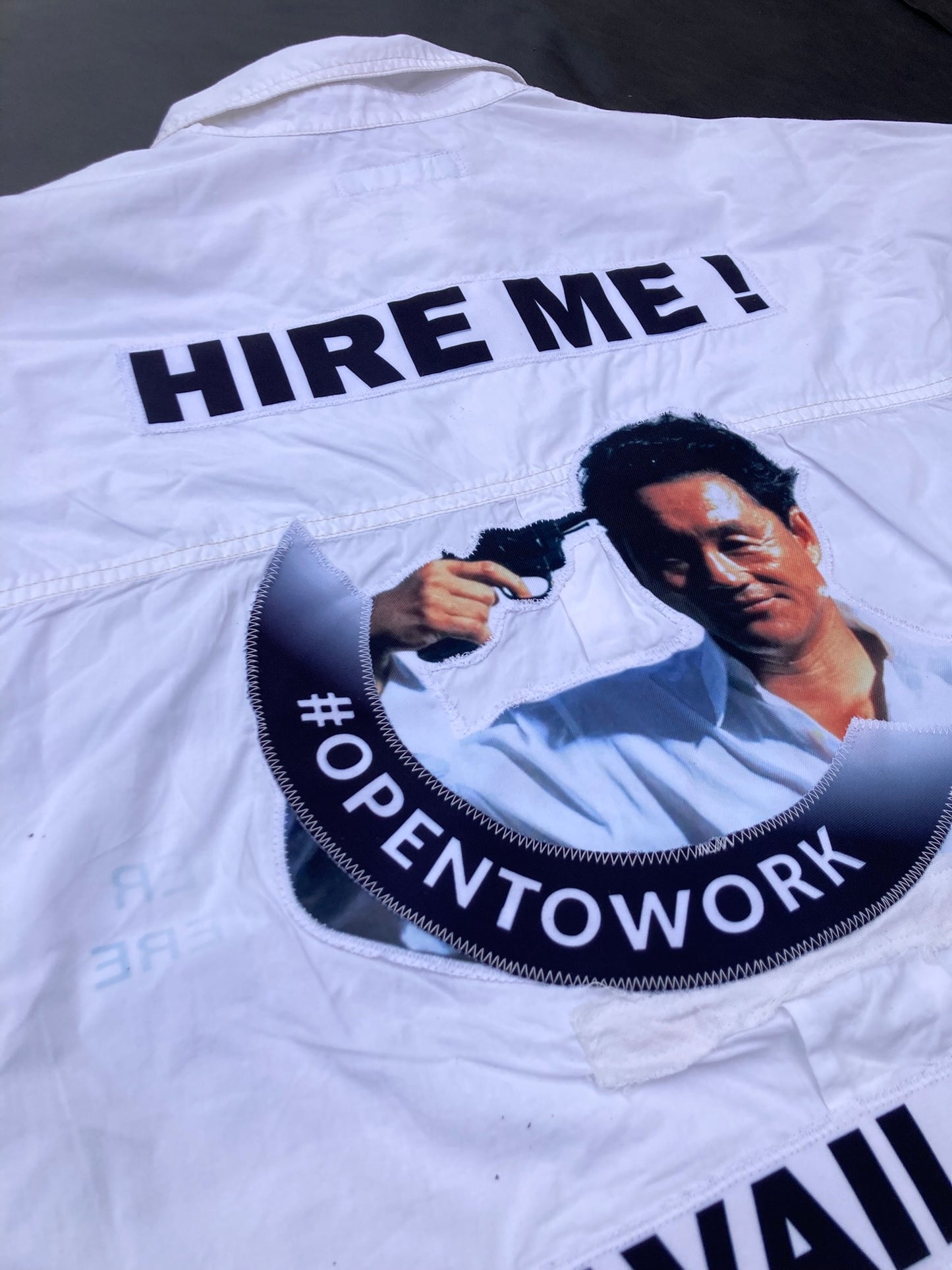 1OF1 WHITE CORPORATE SHIRT - OVERSIZE