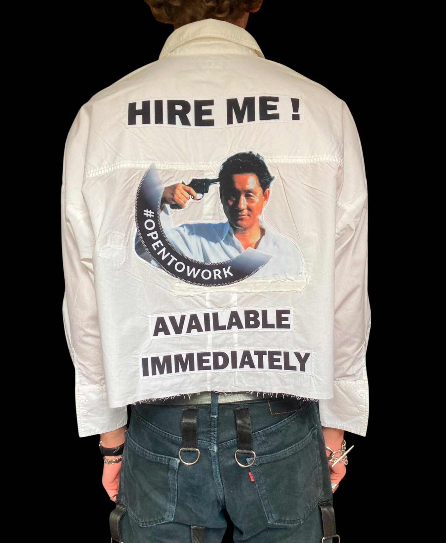1OF1 WHITE CORPORATE SHIRT - OVERSIZE