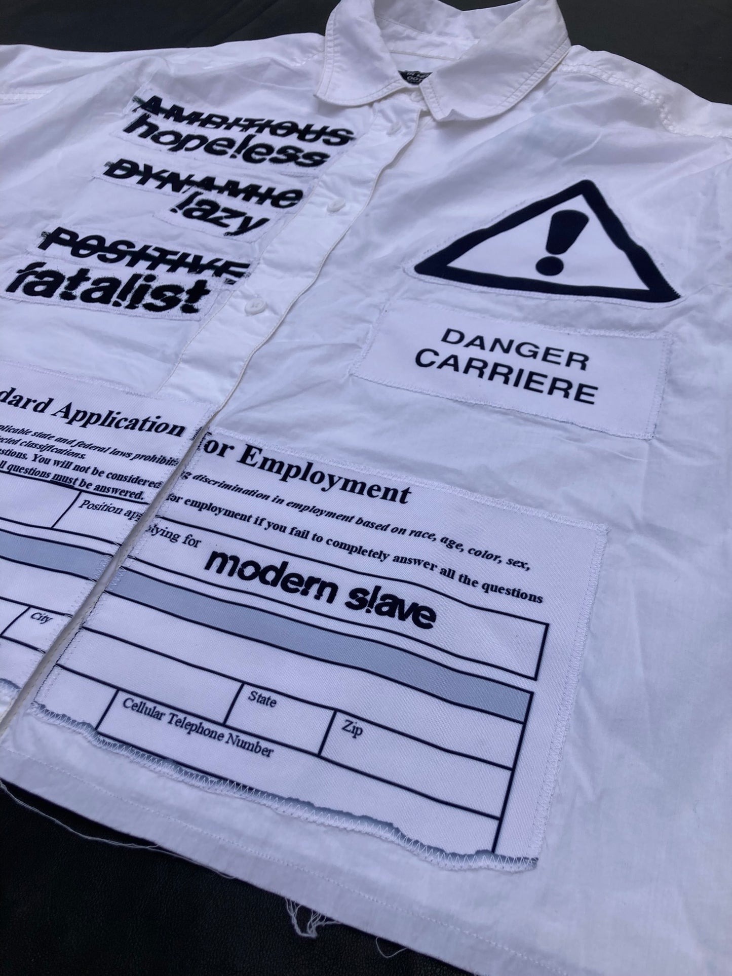 1OF1 WHITE CORPORATE SHIRT - OVERSIZE