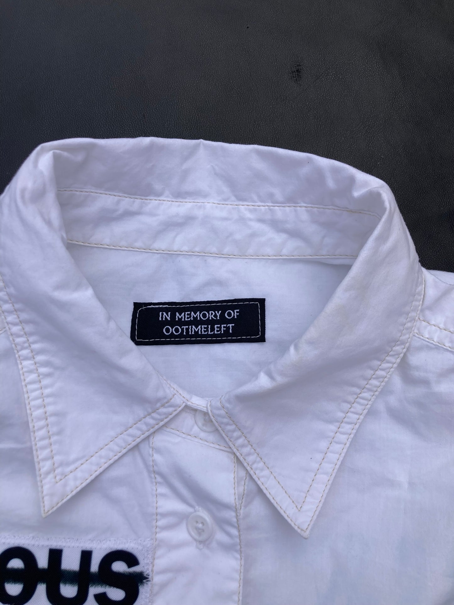 1OF1 WHITE CORPORATE SHIRT - OVERSIZE
