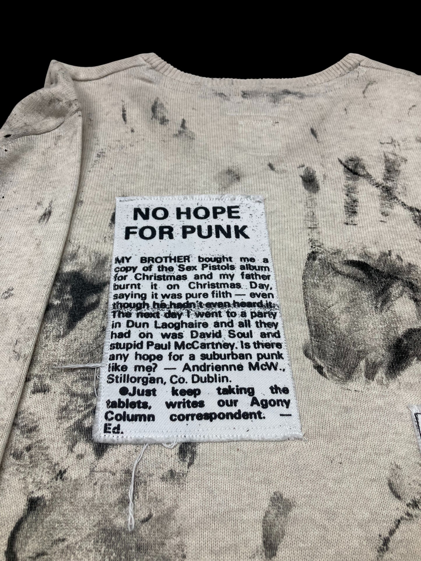 PUNK = DANGER KNIT JUMPER 1OF1