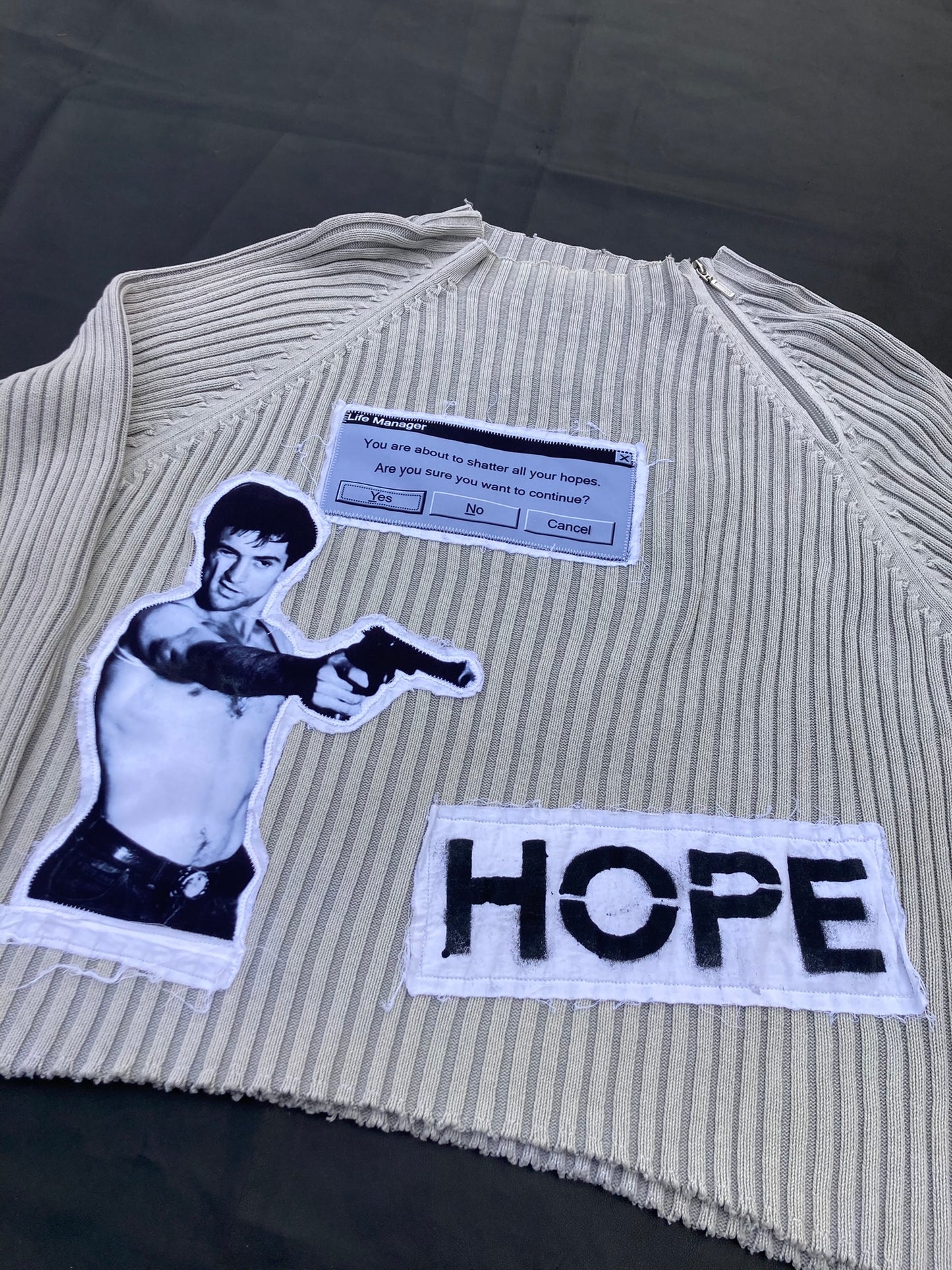 1OF1 SHATTERED HOPE SWEATER - MEDIUM