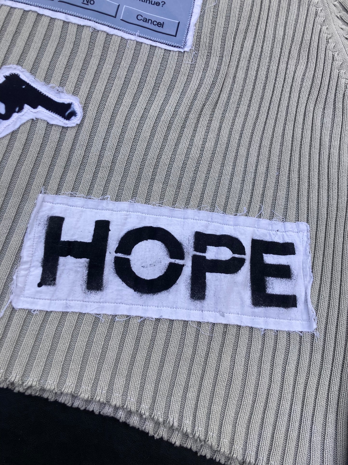 1OF1 SHATTERED HOPE SWEATER - MEDIUM