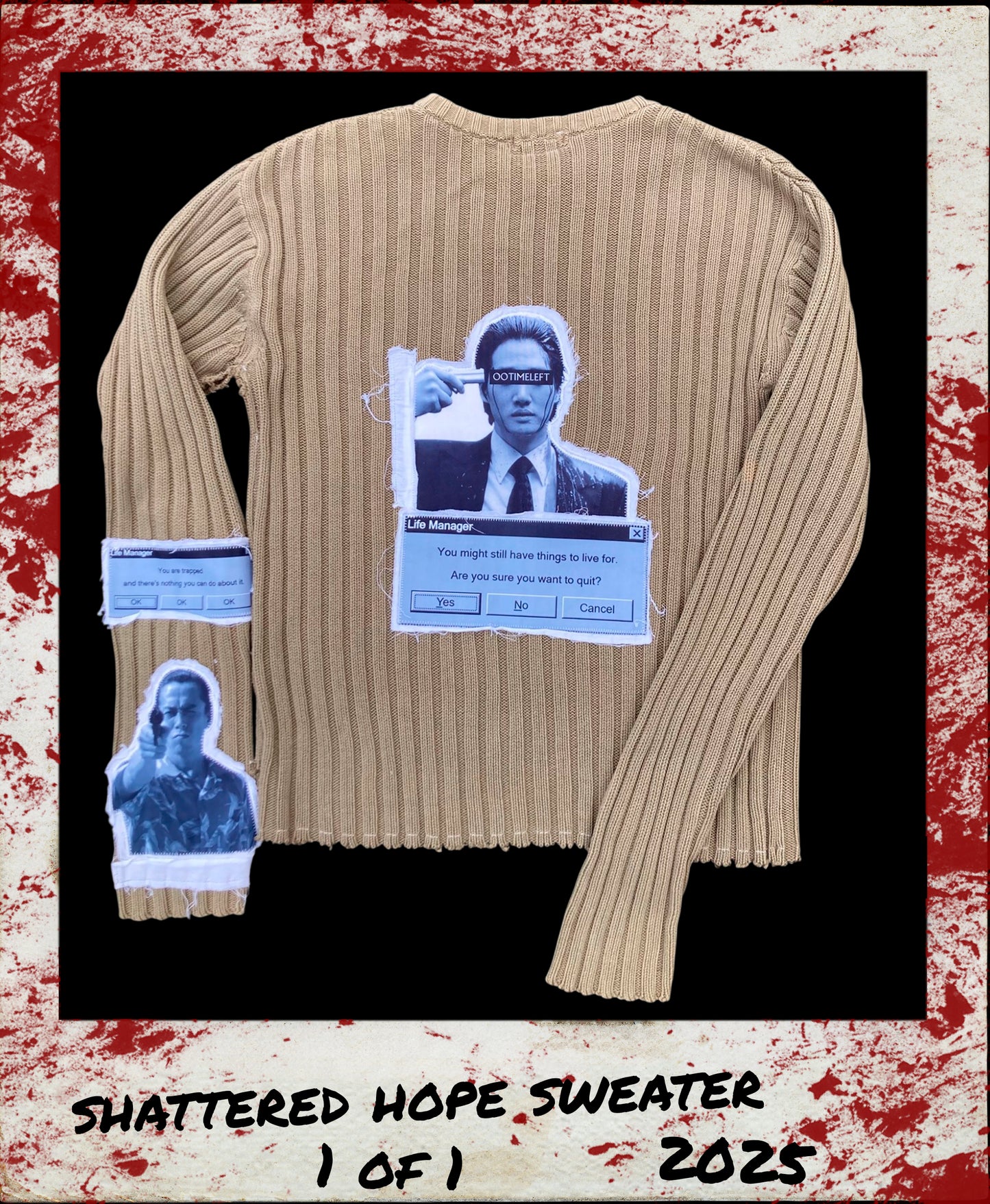 1OF1 SHATTERED HOPE SWEATER - SMALL