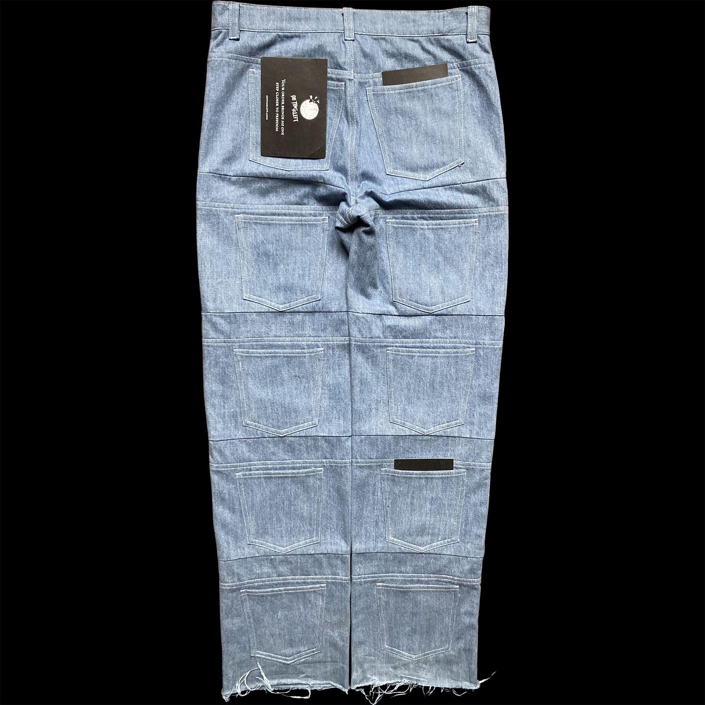 Back of the Unlimited Space Jeans handmade by 00timeleft