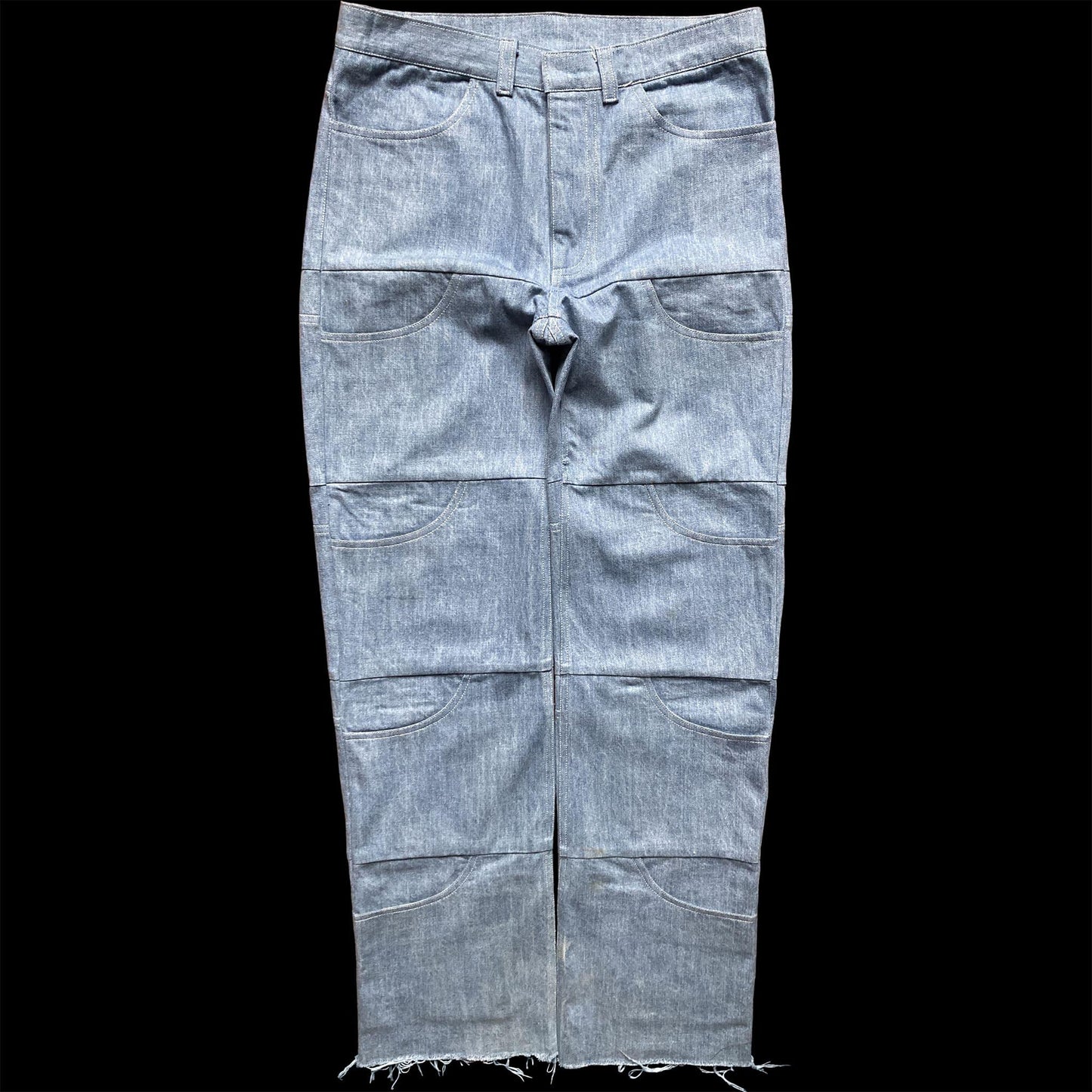 Front of the Unlimited Space Jeans handmade by 00timeleft