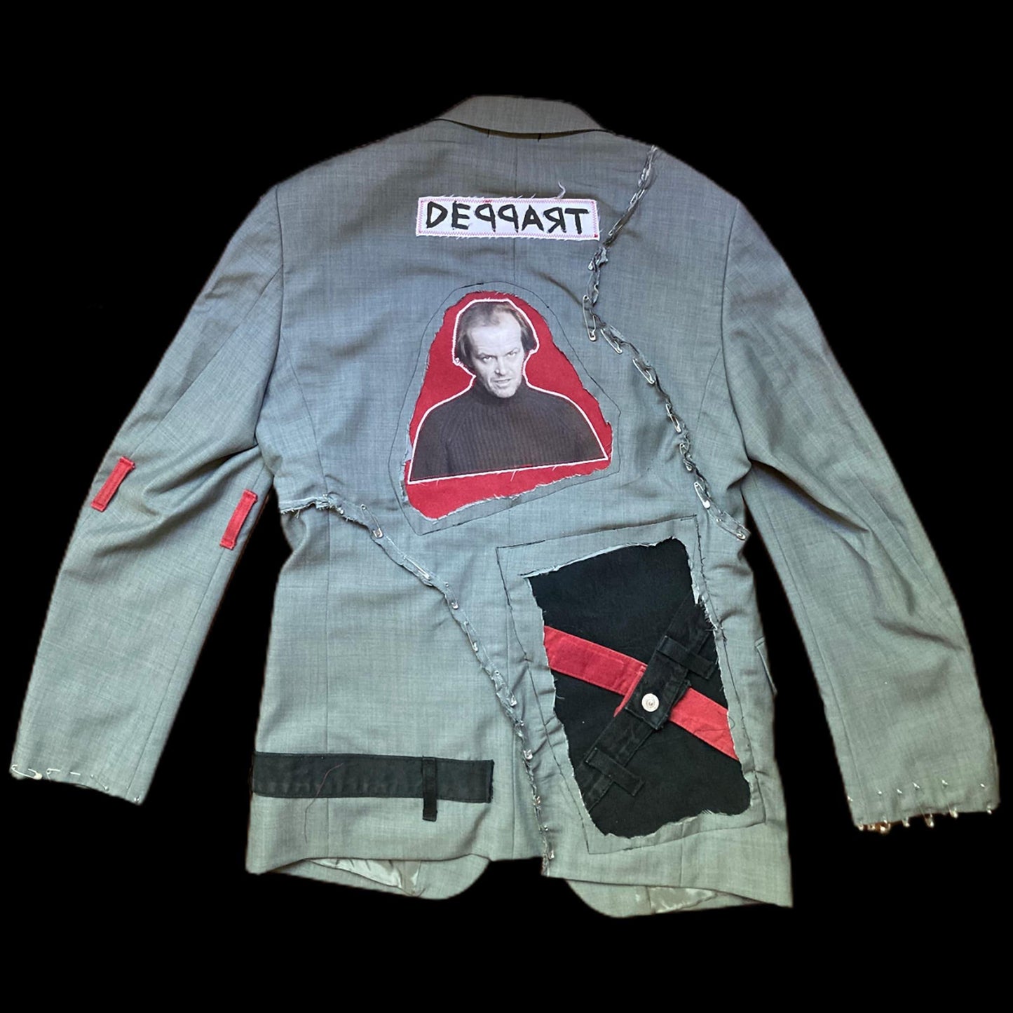 Back of the Catharsis jacket upcycled by 00timeleft.