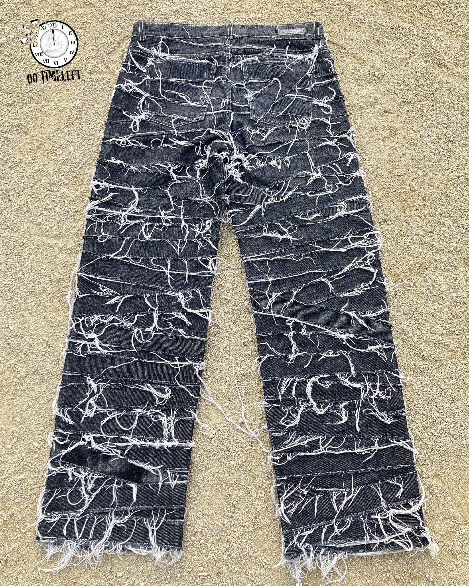 Back view of the cobweb jeans
