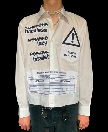 1OF1 WHITE CORPORATE SHIRT - L/XL
