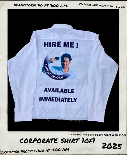 1OF1 WHITE CORPORATE SHIRT - L/XL