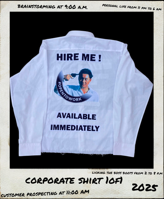 1OF1 WHITE CORPORATE SHIRT - L/XL