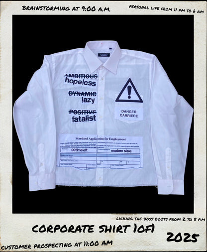 1OF1 WHITE CORPORATE SHIRT - L/XL