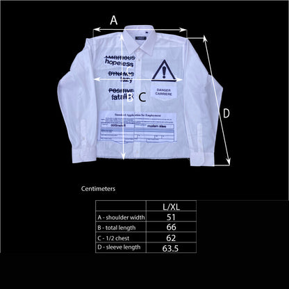 1OF1 WHITE CORPORATE SHIRT - L/XL