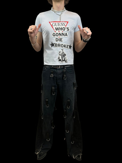 GUESS WHO D!E BROKE T-SHIRT