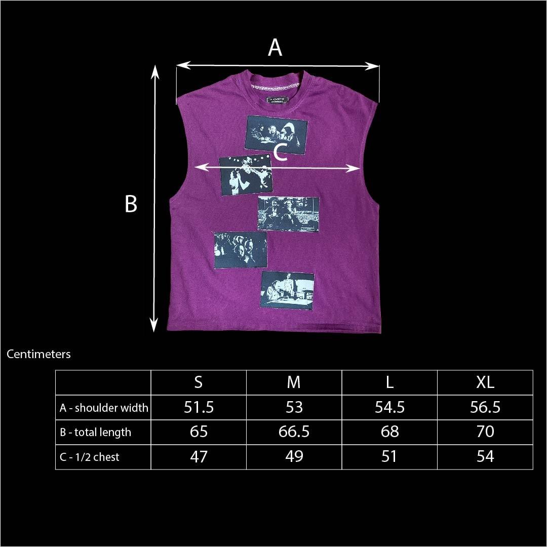 Centimeters size guide of the Love and Boredom Top