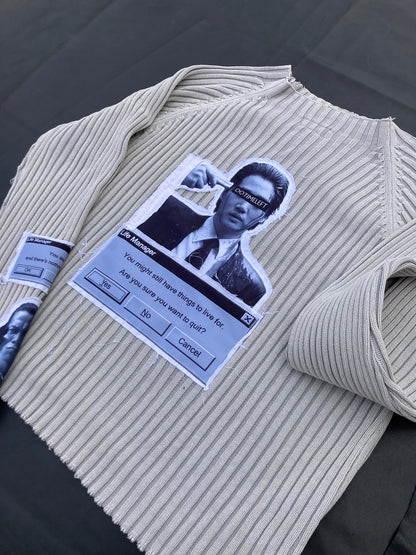 1OF1 SHATTERED HOPE SWEATER - MEDIUM