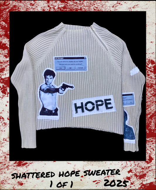 1OF1 SHATTERED HOPE SWEATER - MEDIUM