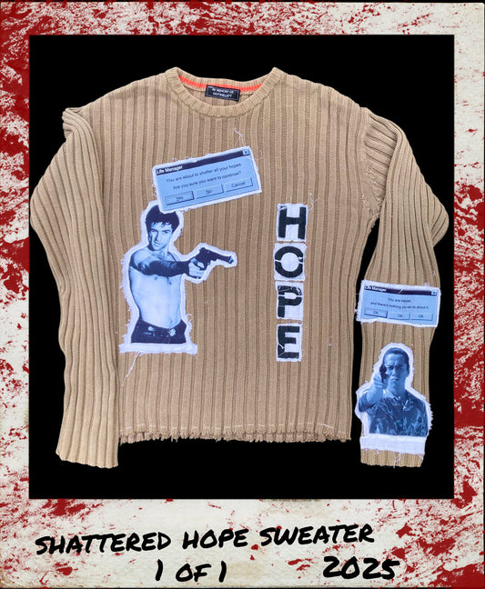 1OF1 SHATTERED HOPE SWEATER - SMALL